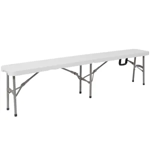 11''W x 72"L Bi-Fold Folding Bench with Carrying Handle