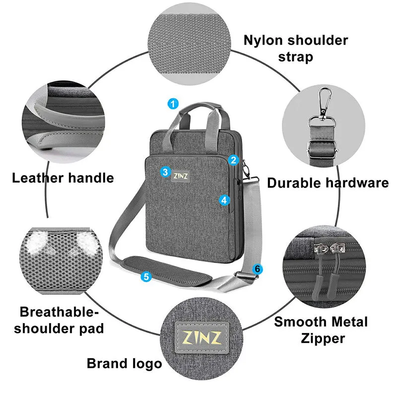 12.9-13 inch Laptop Case Shoulder Bag with Variable Capacity Bag