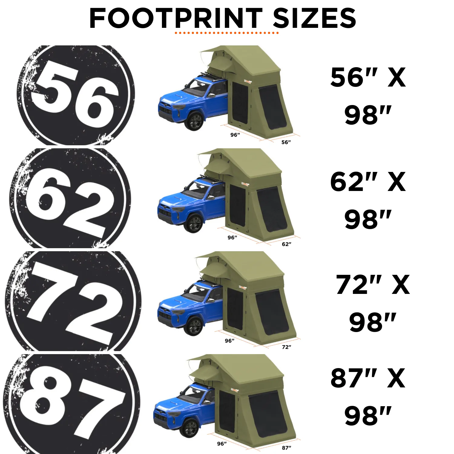 23ZERO Annexes for Walkabout™ Roof-Top Tent