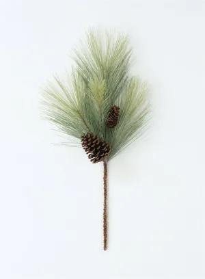 24" Long Needle Pine with Cones Pick