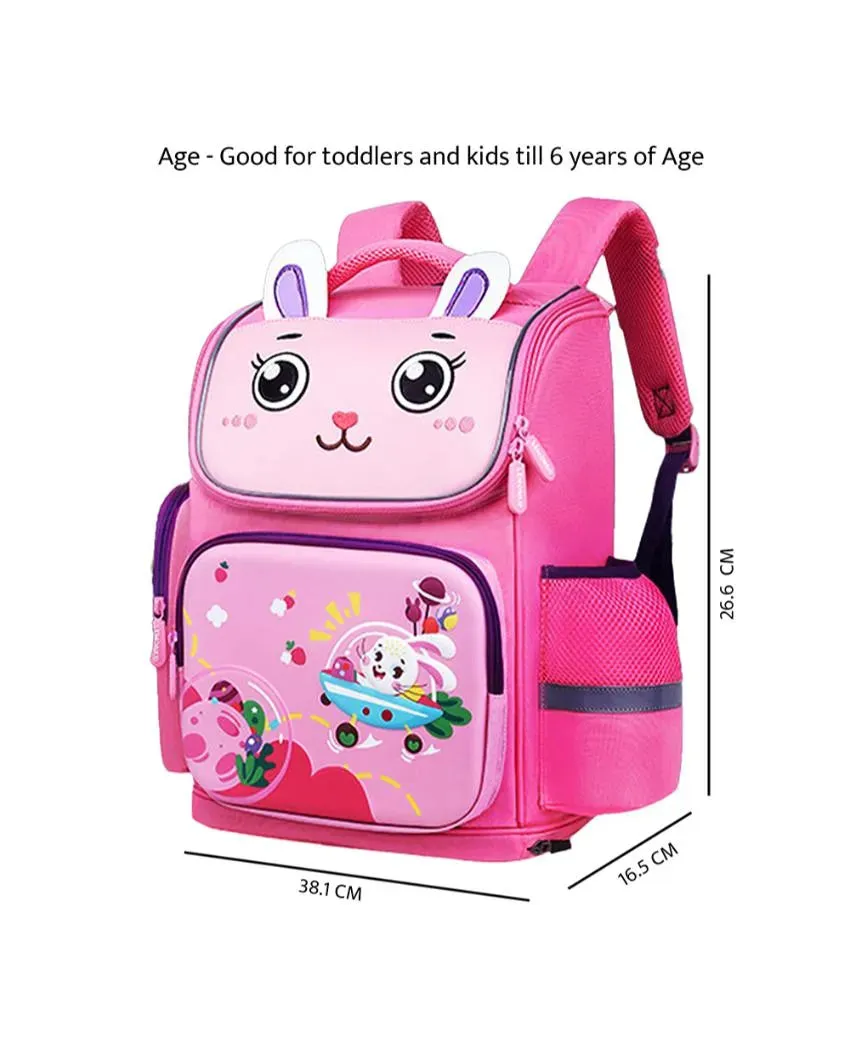 3D Ears Rabbit Space School Kid's Backpack