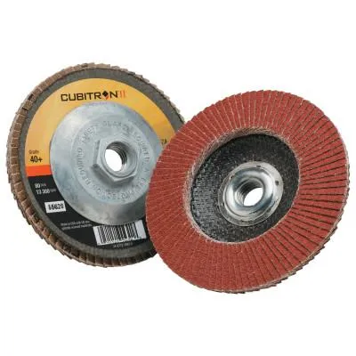 3M™ Cubitron II Flap Disc 967A, 4 1/2 in, 40 Grit, 13,300 rpm, Type 29, 051141-55620