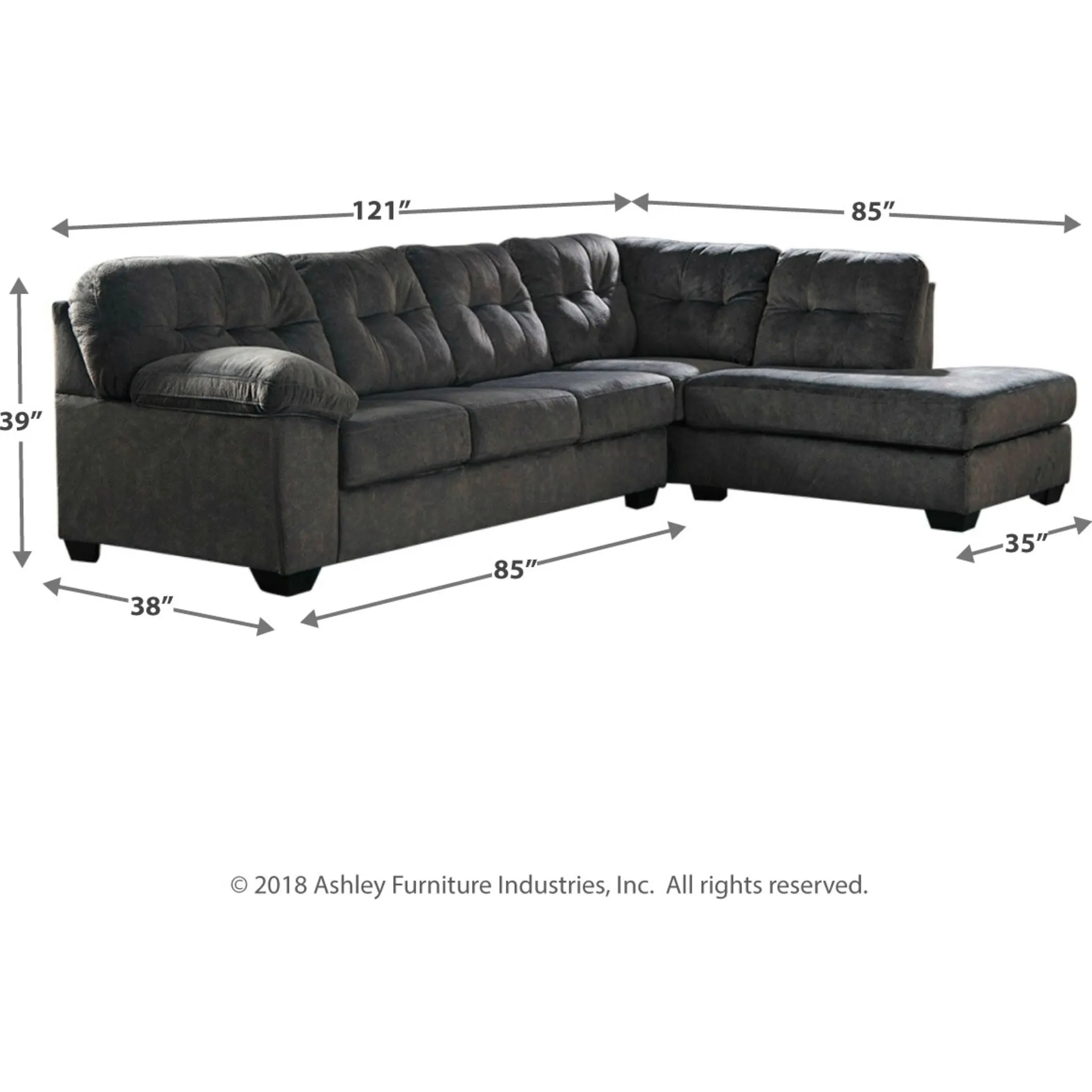 Accrington 2 Piece Sleeper Sectional with Chaise