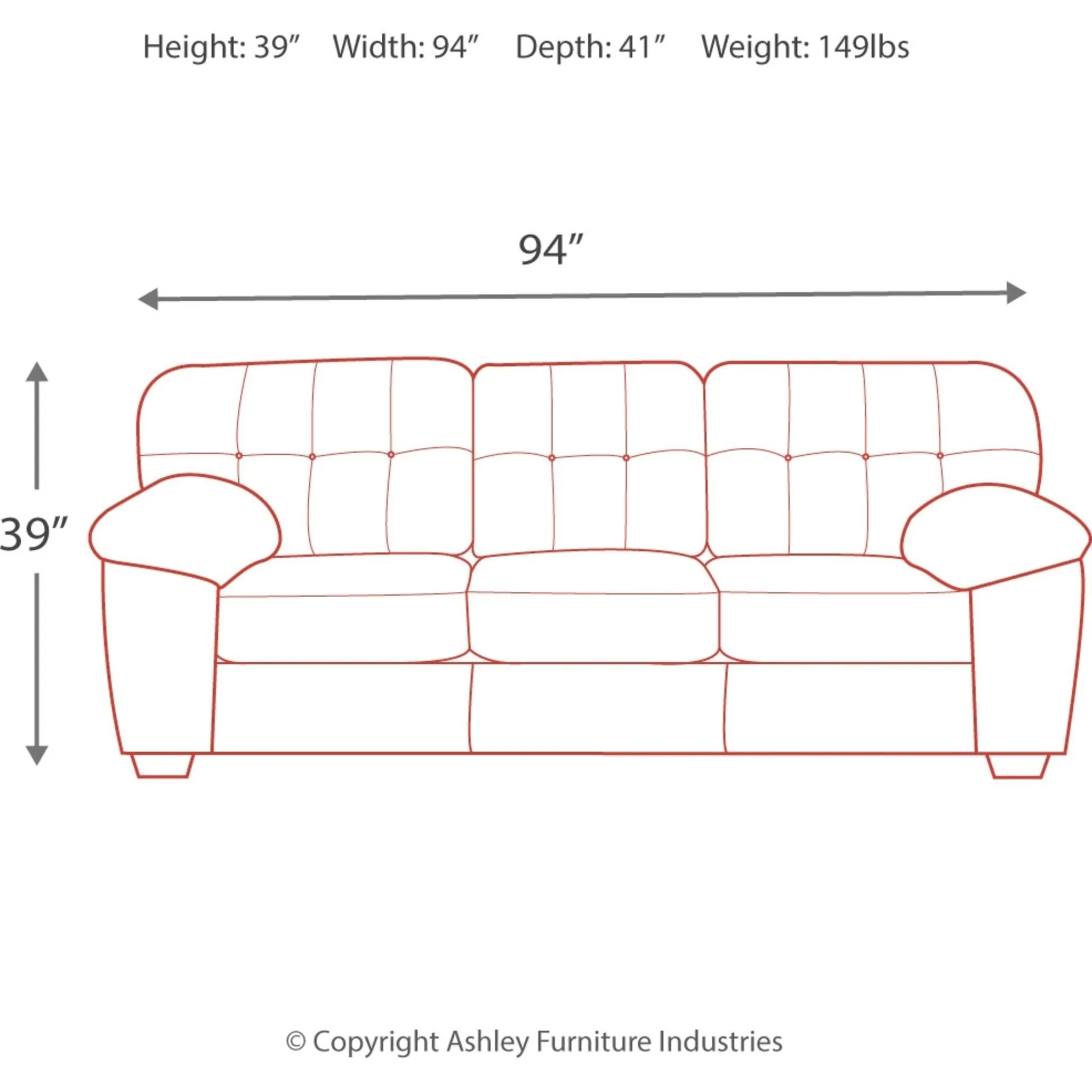 Accrington Sofa - Granite