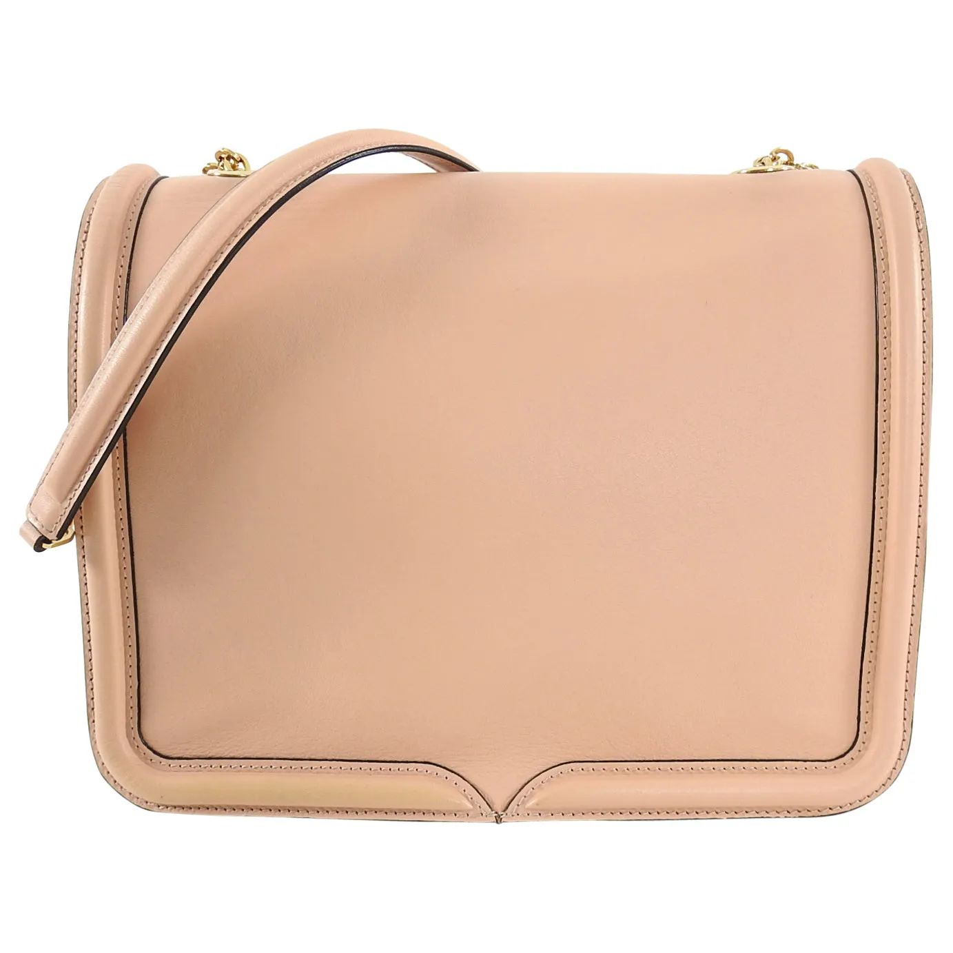 Alexander McQueen Nude and Black Heroine Shoulder Bag