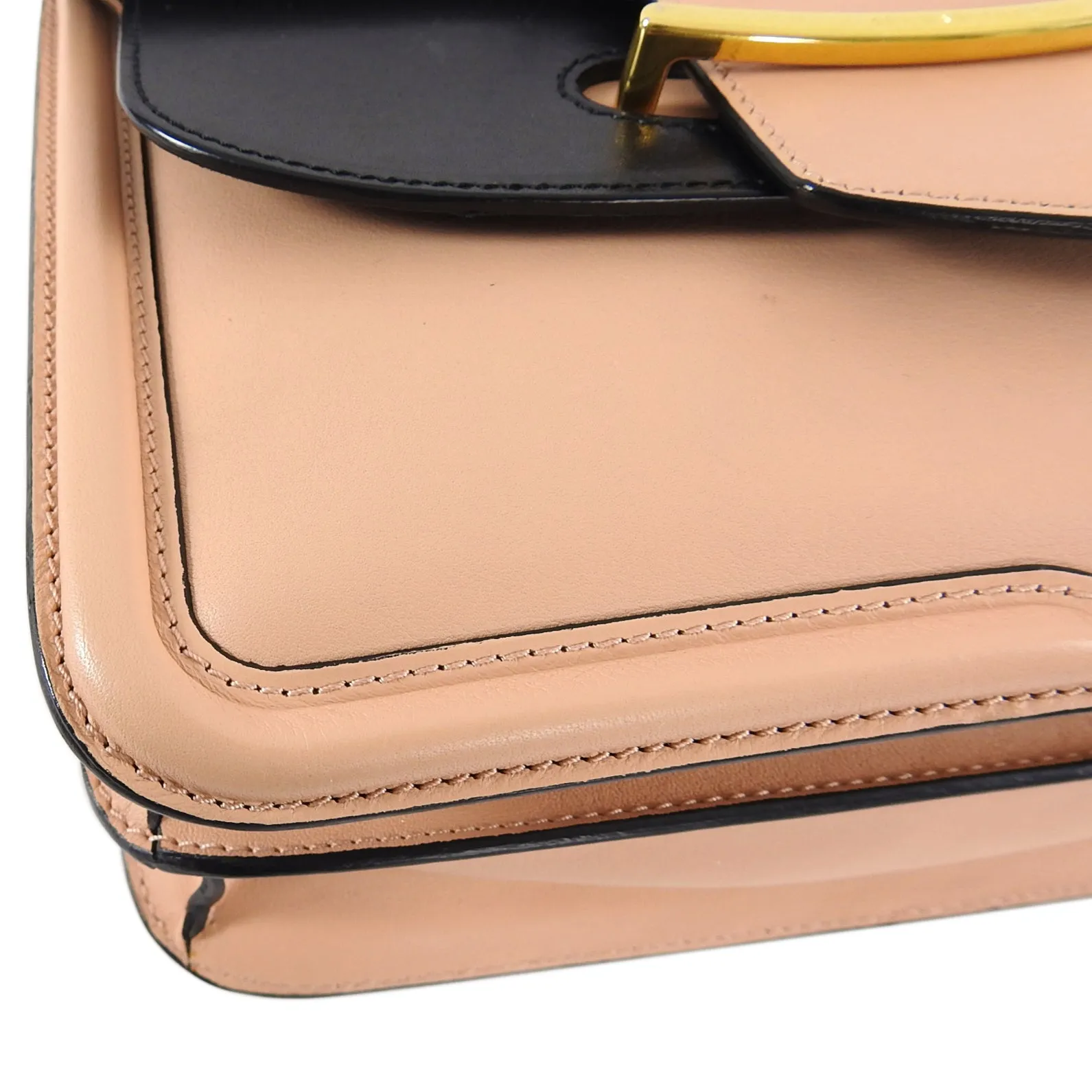 Alexander McQueen Nude and Black Heroine Shoulder Bag