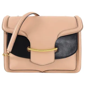 Alexander McQueen Nude and Black Heroine Shoulder Bag