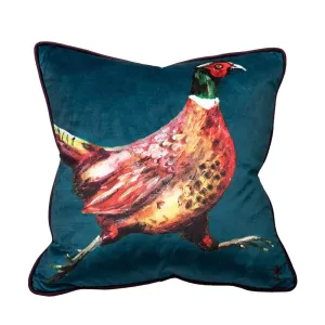 Anna Thompson "Bill" Pheasant Print Cushion