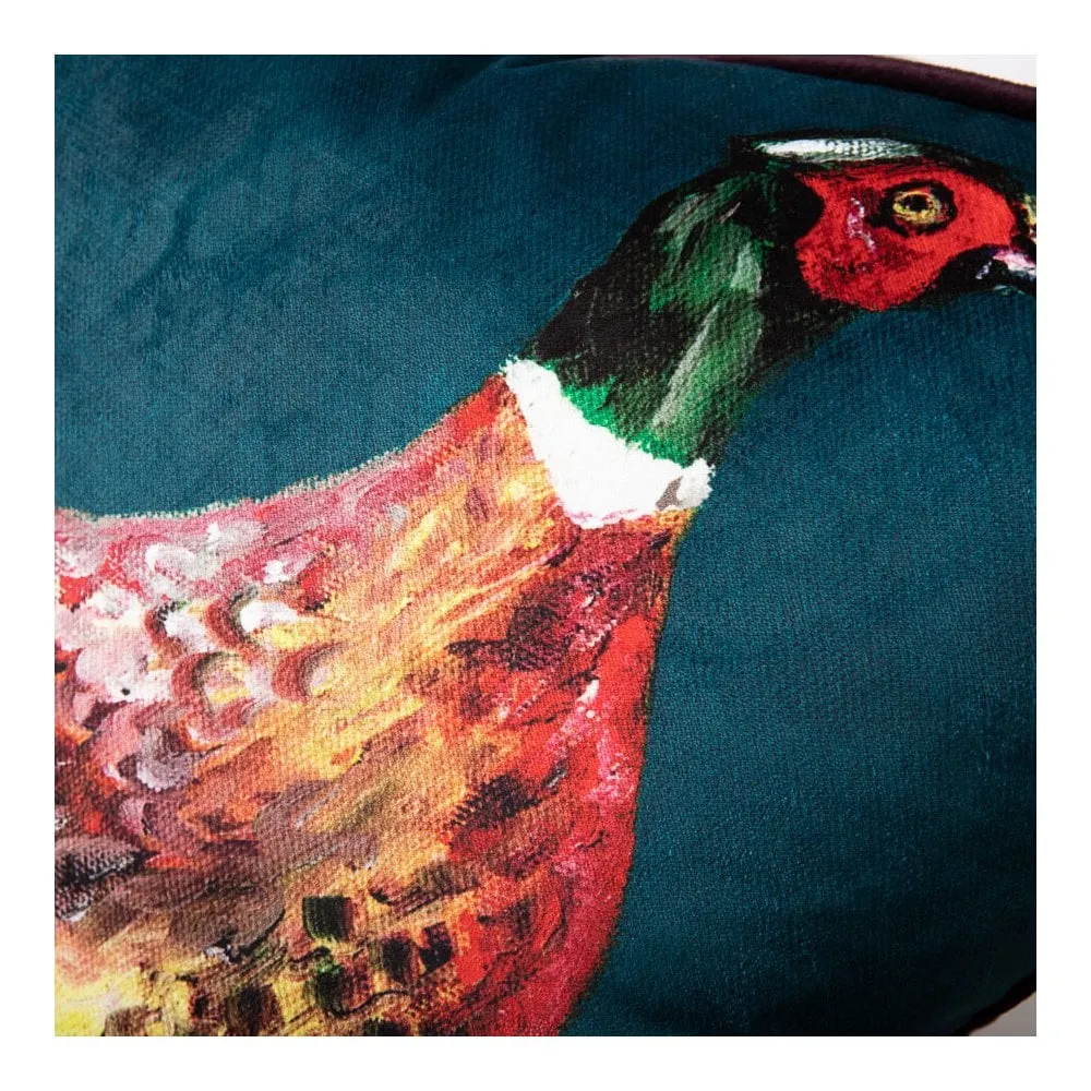 Anna Thompson "Bill" Pheasant Print Cushion