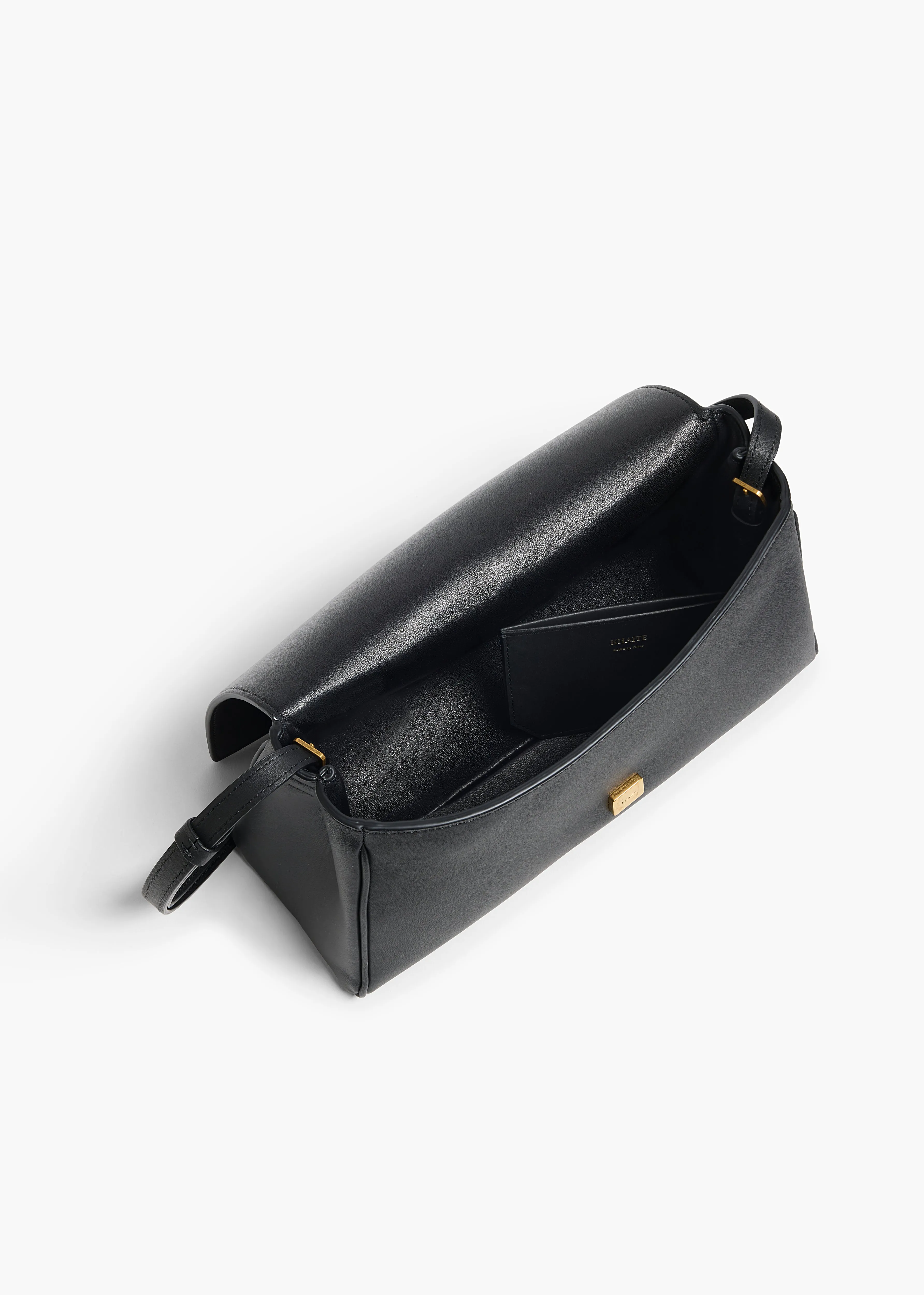 Audrey Crossbody Bag in Black Nappa Leather