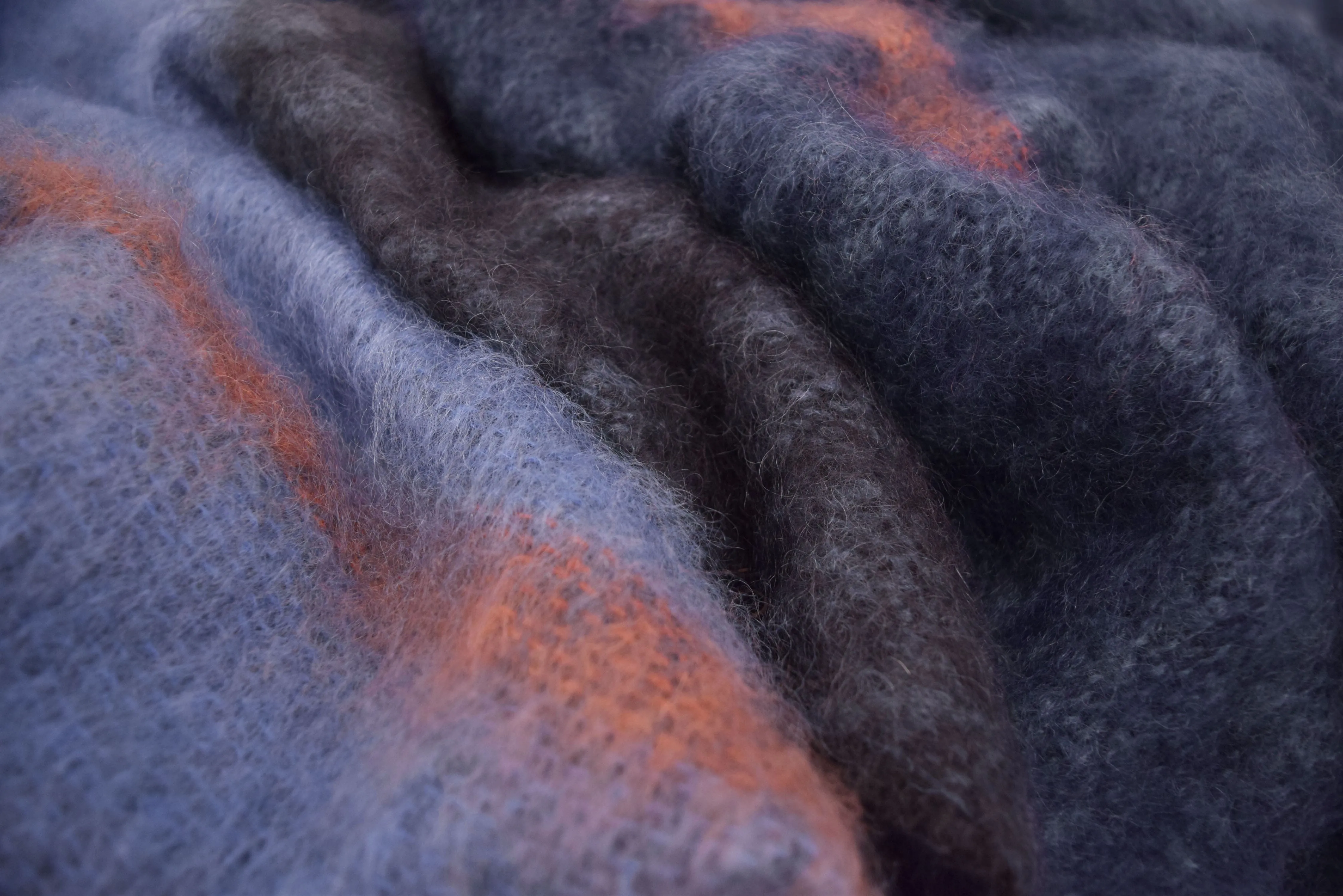 Azure Boher Mohair XThrow Blanket