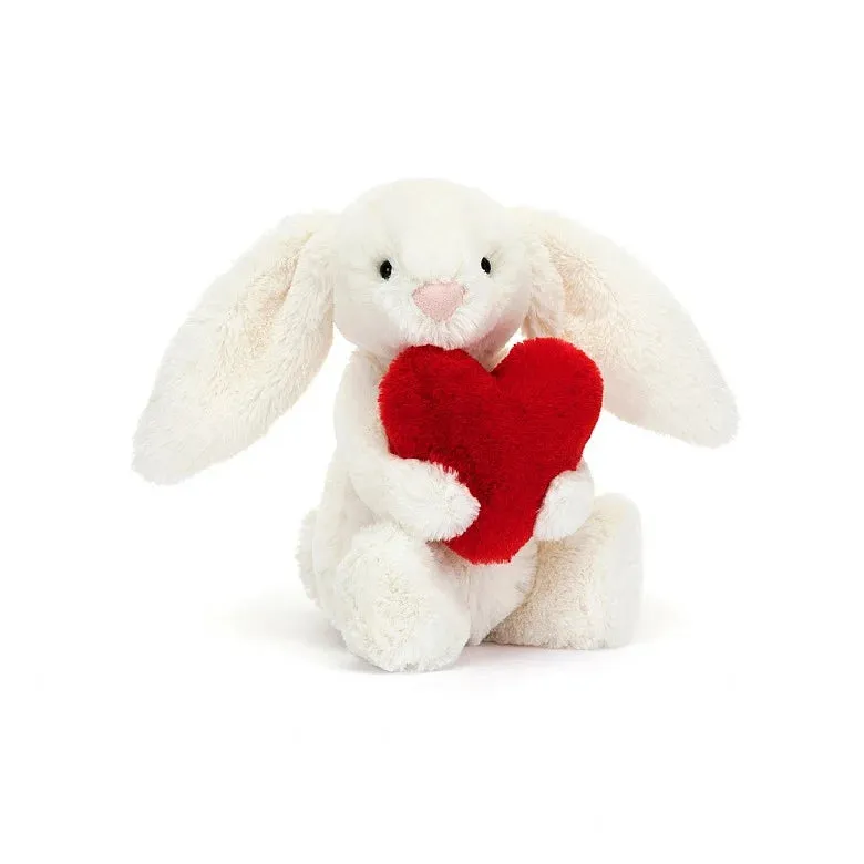 Bashful Little Red Love Heart Bunny