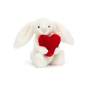 Bashful Little Red Love Heart Bunny