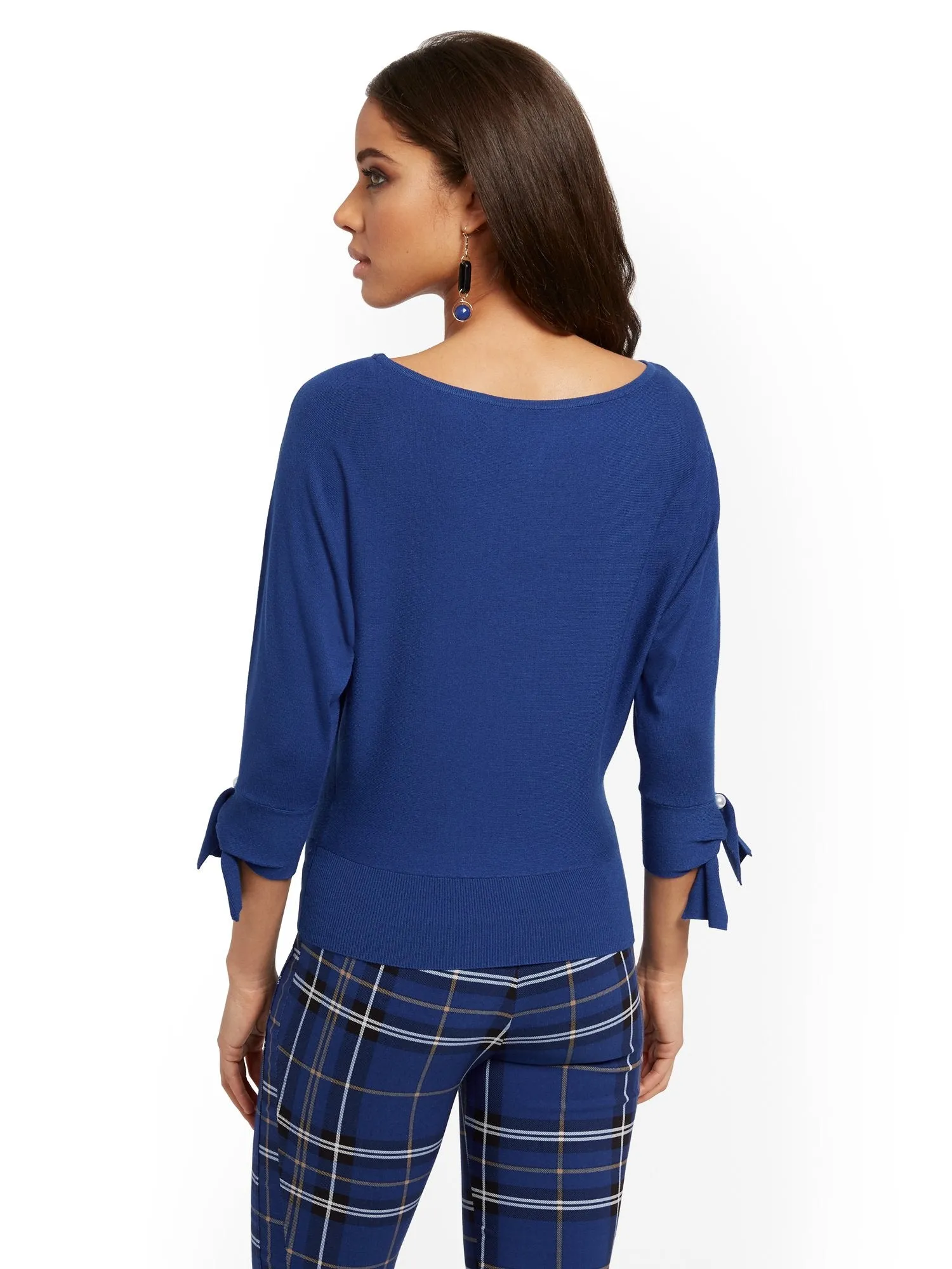 Bateau-Neck Dolman Sweater - 7th Avenue