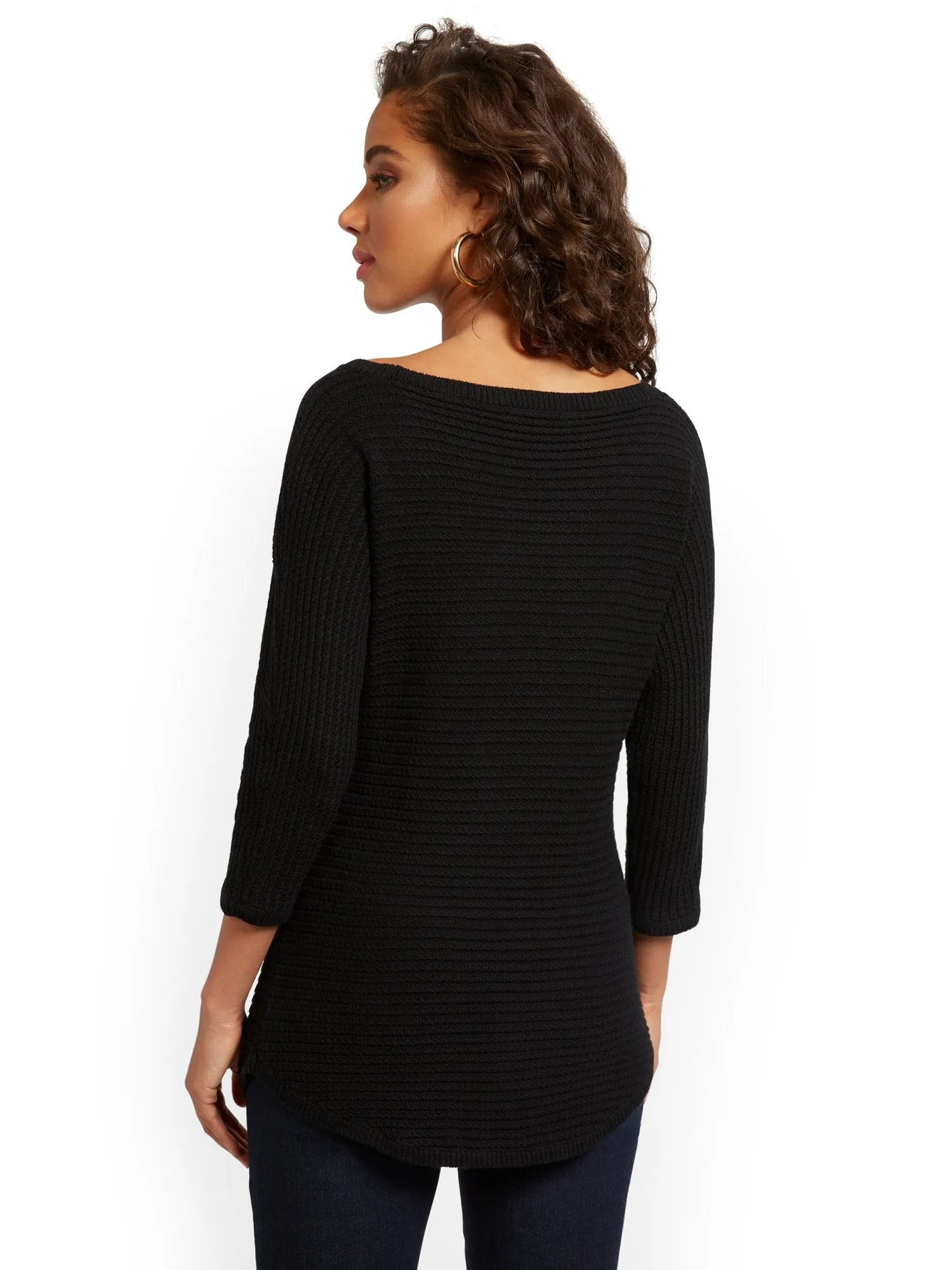 Bateau-Neck Dolman Sweater