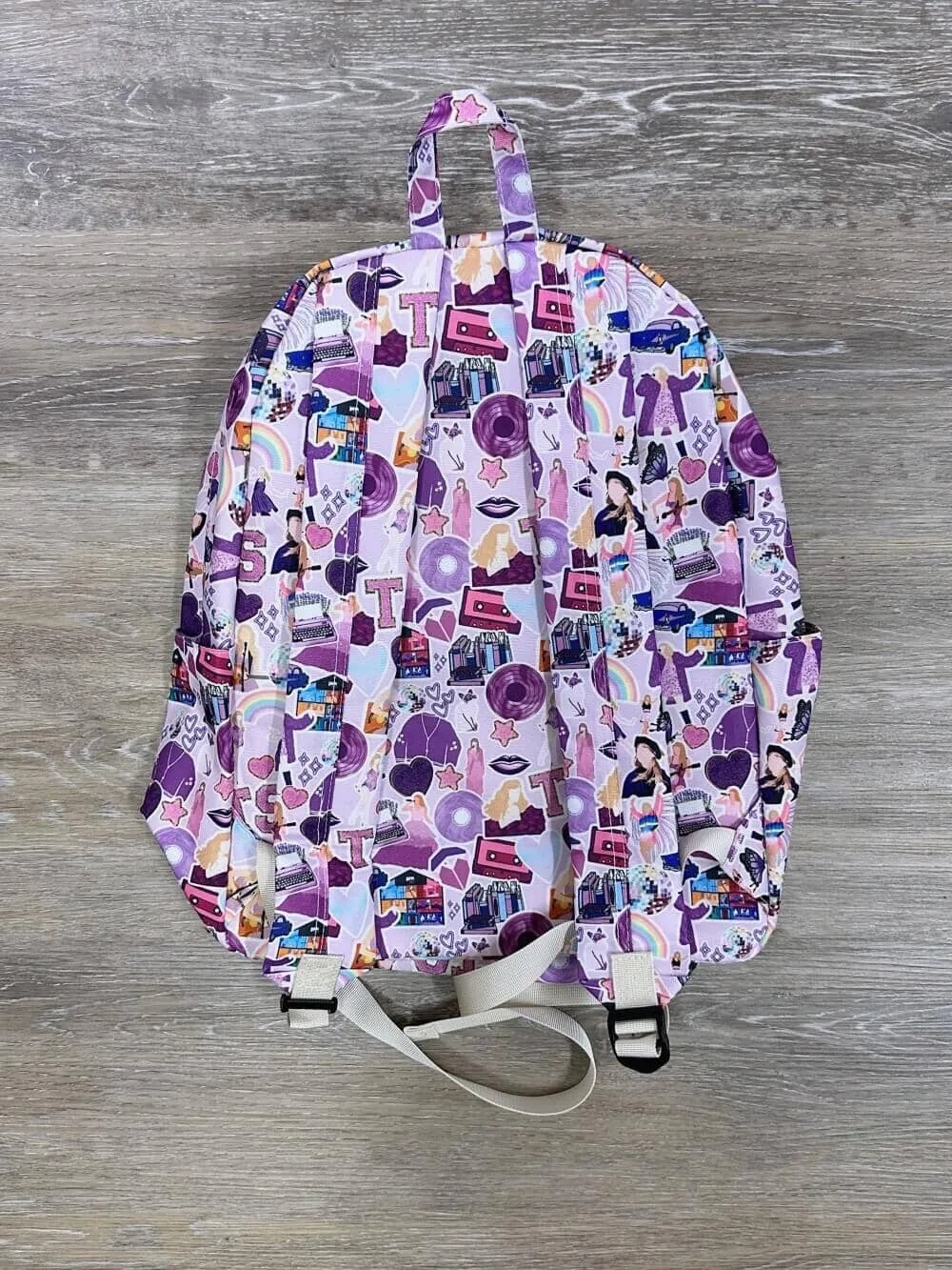 Bejeweled Purple Full Size Kids' School Backpack