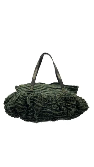 Bella Crochet Large Straw Handbag