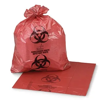 Biohazard Waste Bag Medegen Medical Products 44 gal. Red Bag Polyethylene 38 X 45 Inch - Medegen Medical Products LLC  Mfr# F169