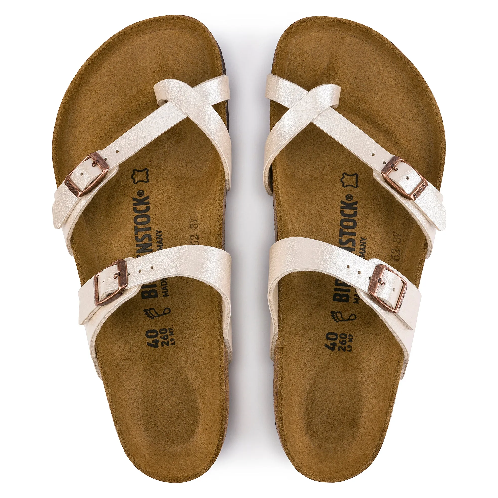 Birkenstock Mayari graceful pearl white Birko-Flor