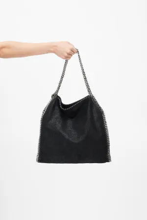 Black & Silver Falabella Tote Bag