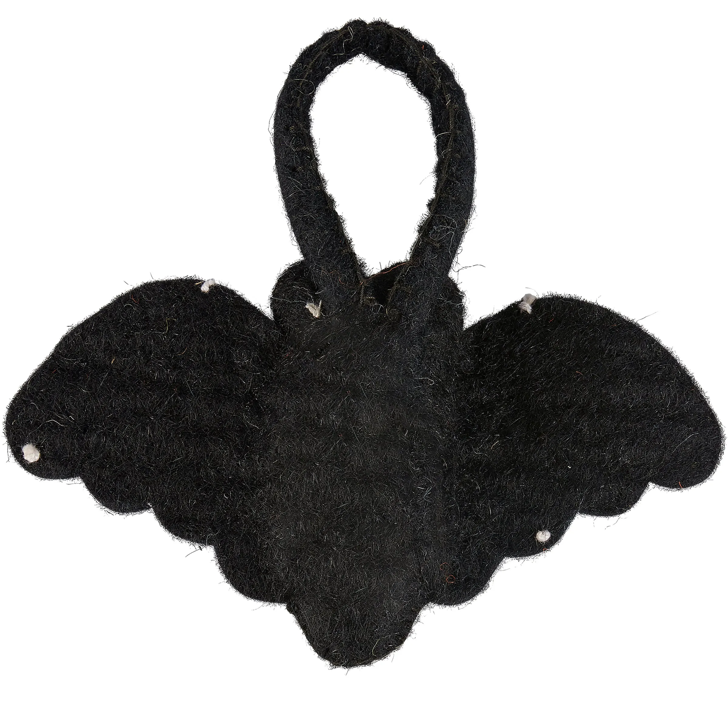 Black Felt Bat Napkin Ring Set