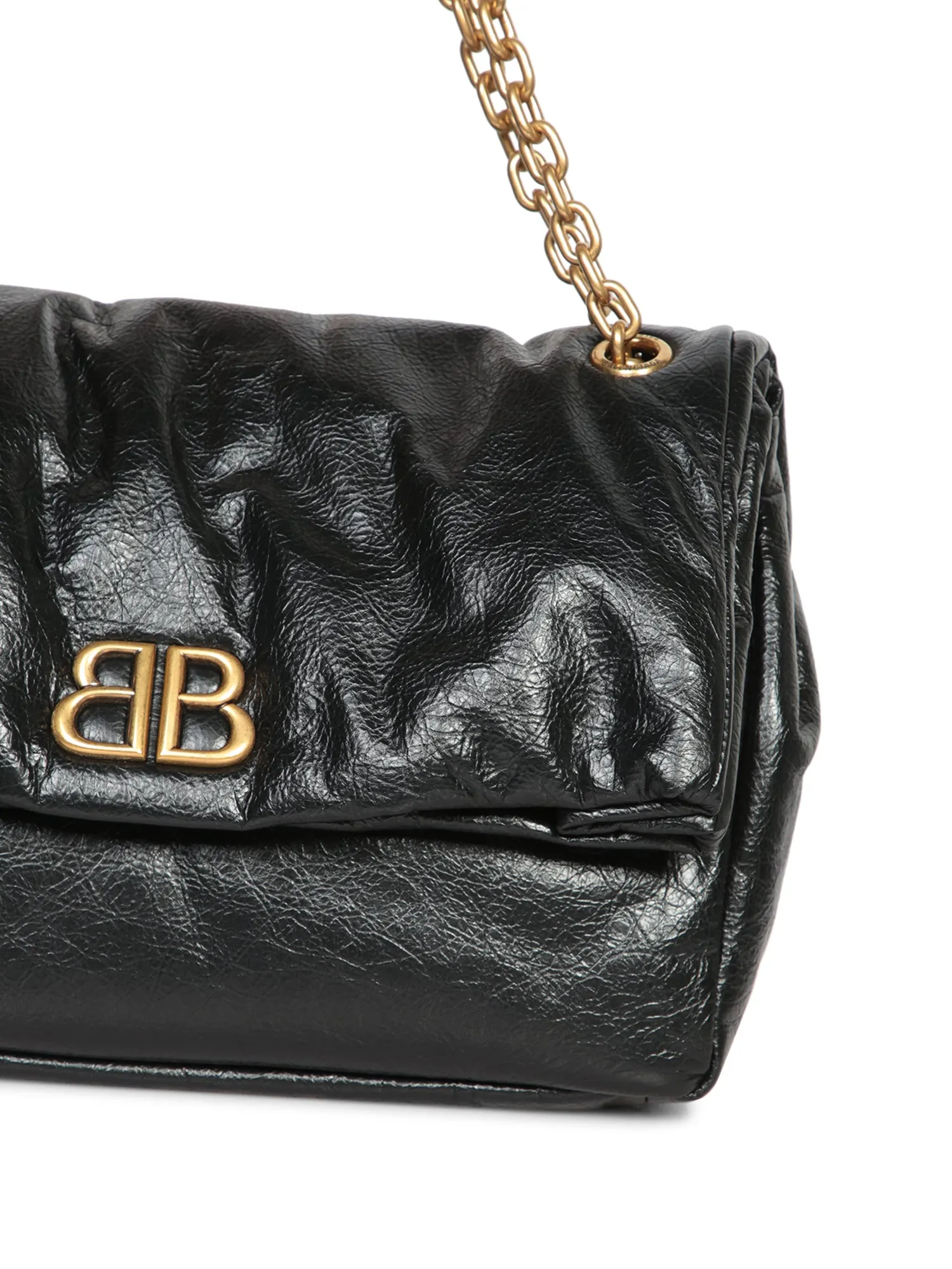 Black Monaco Chain M Bag