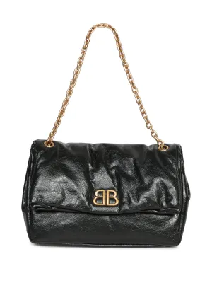 Black Monaco Chain M Bag