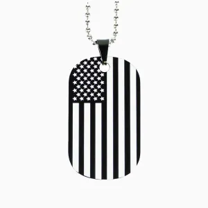 Black Series Patriotic Dog Tag / Bag Tag