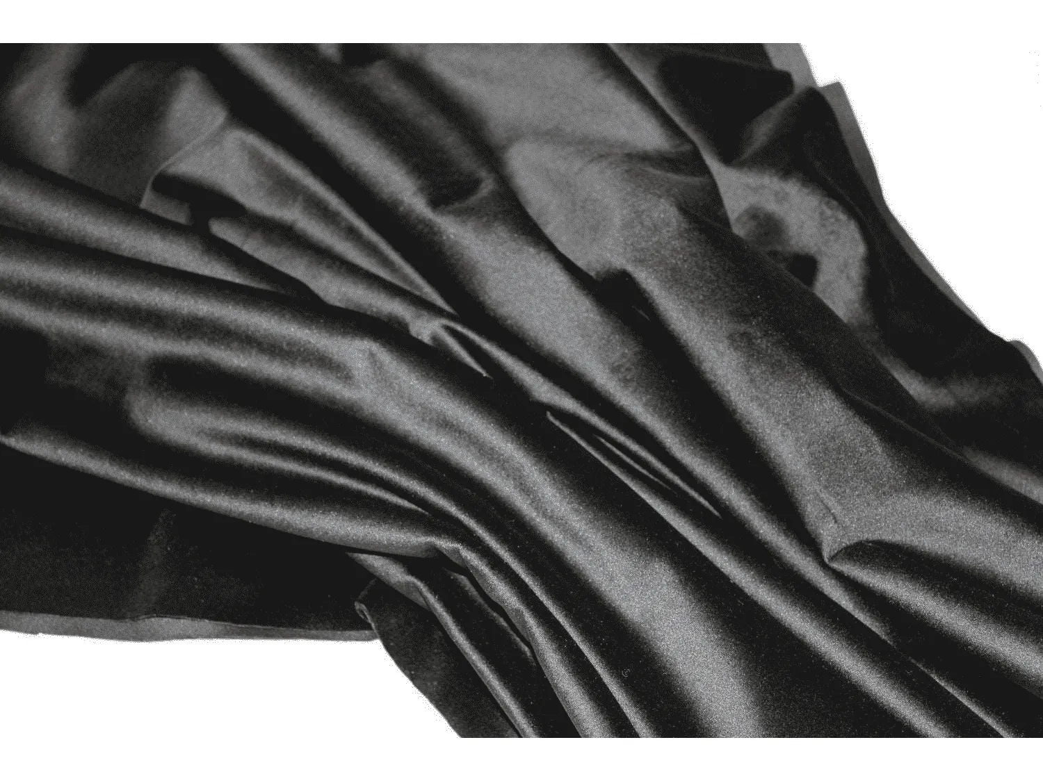 BLACK - Upholstery / Furnishing  velvet - 140  cms - 330 gsm - by Truly Sumptuous