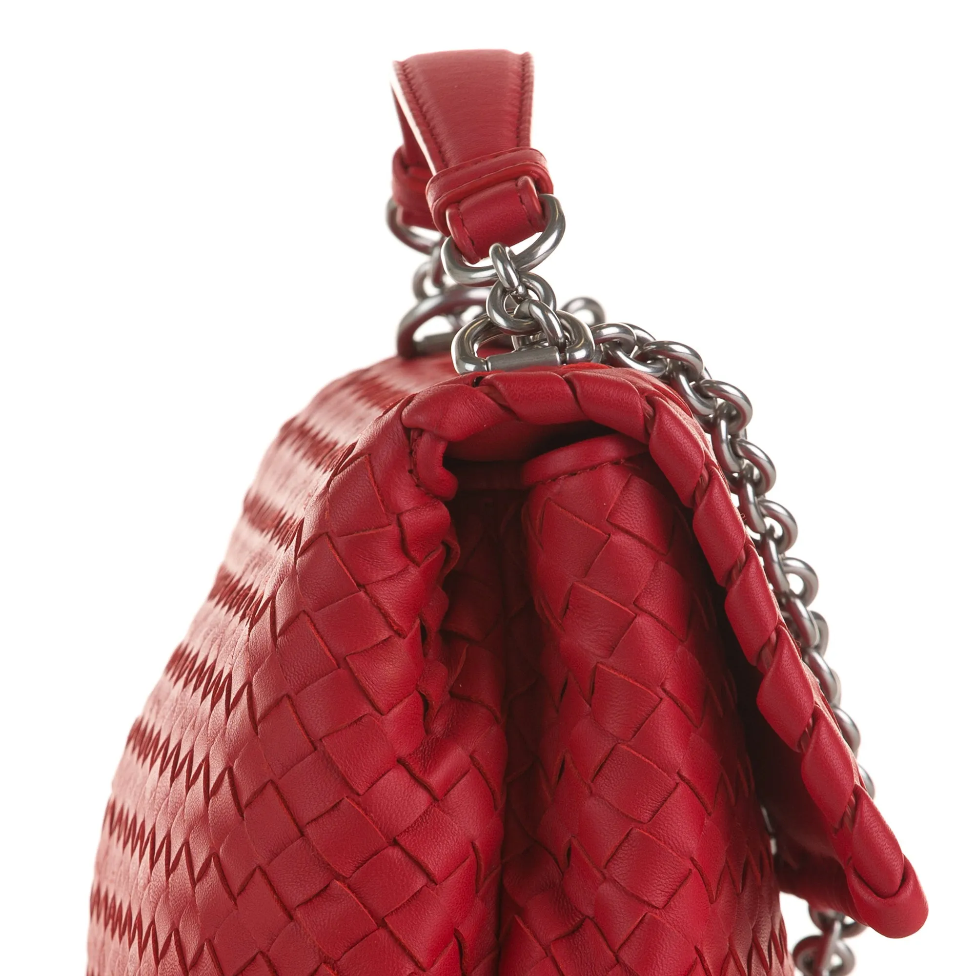 Bottega Veneta Olimpia Red Intrecciato