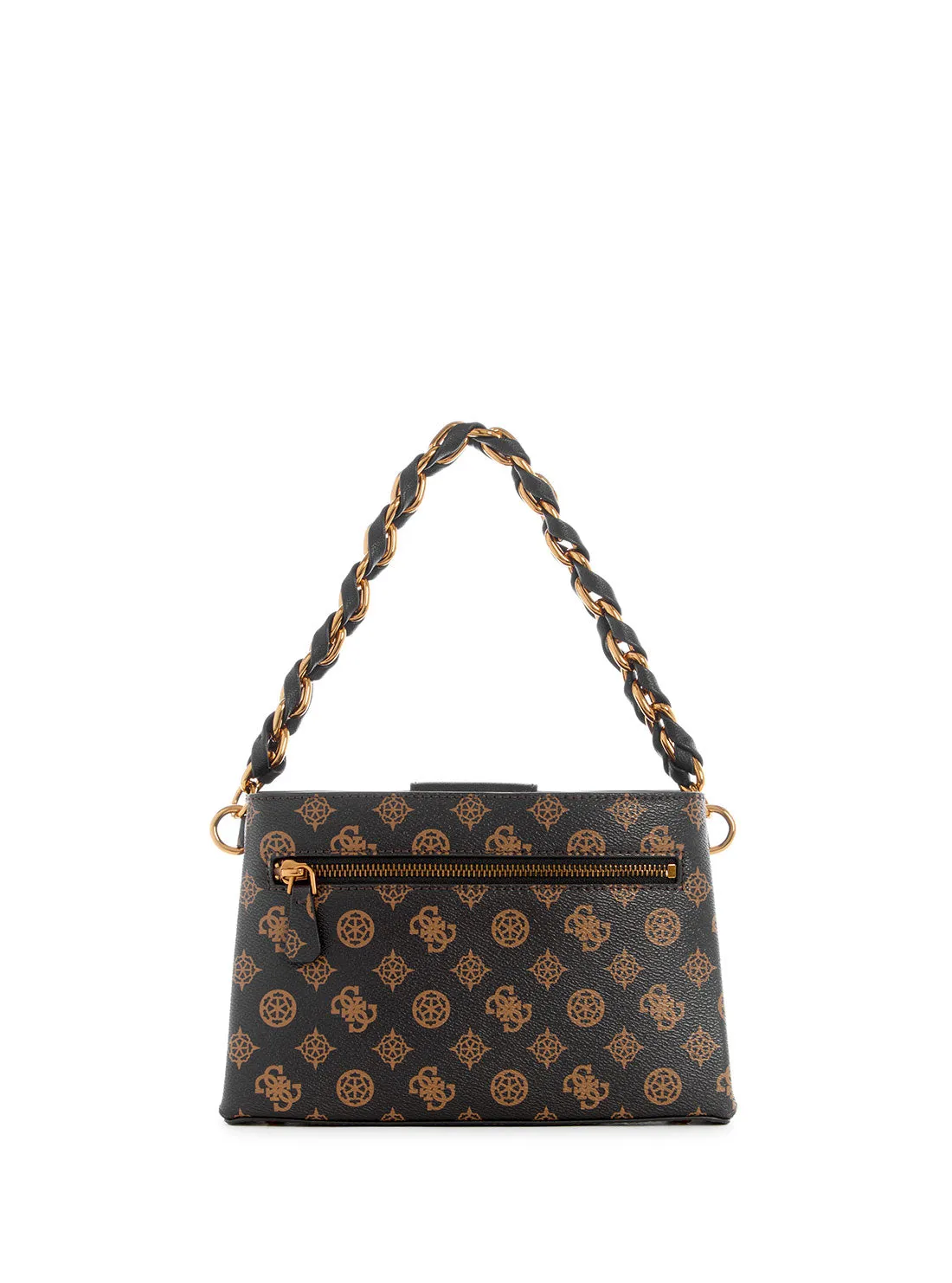 Brown Logo Alva Crossbody Bag