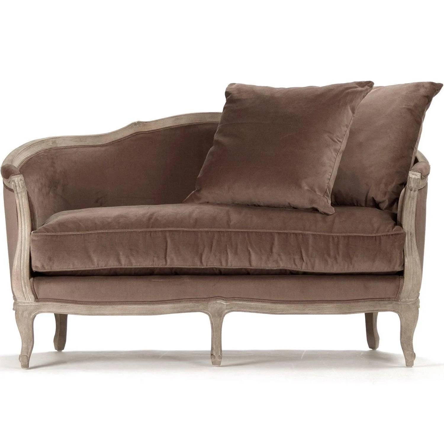 Brown Velvet Maison Settee