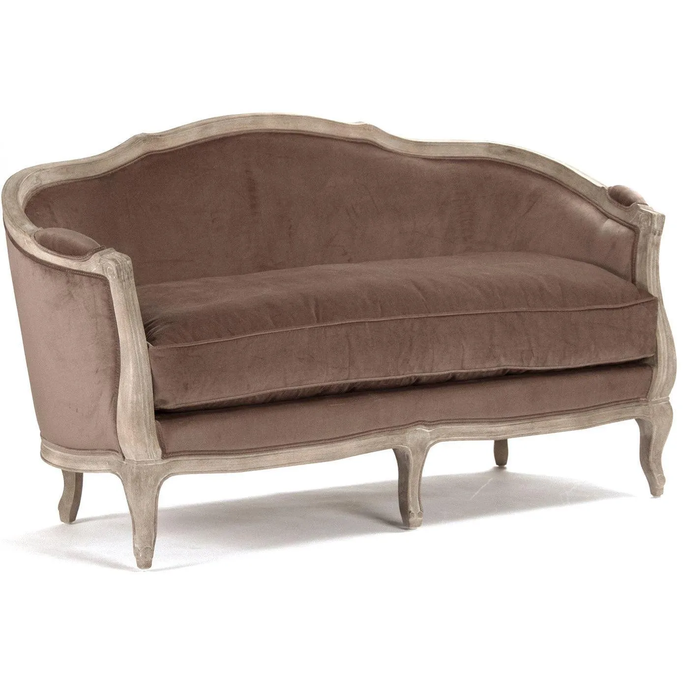 Brown Velvet Maison Settee