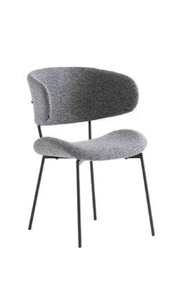 Cairo Fabric Dining Chair - Dark Grey