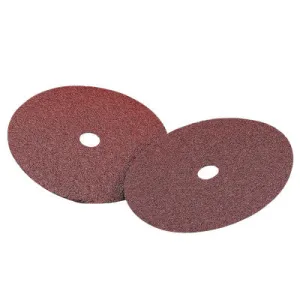 Carborundum Carbo White Fiber Disc, Aluminum Oxide, 4 1/2 in Dia., 36 Grit, 77696000131