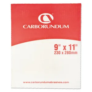 Carborundum Carborundum Aluminum Oxide Resin Cloth Sheets, Aluminum Oxide Cloth, P150, 05539529358