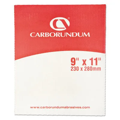 Carborundum Carborundum Aluminum Oxide Resin Cloth Sheets, Aluminum Oxide Cloth, P320, 05539529353