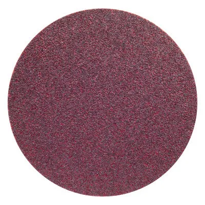 Carborundum Premier Red Zirconia Resin Paper Discs, Aluminum Oxide, 6 in, 40 Grit, Grip On, 05539521316