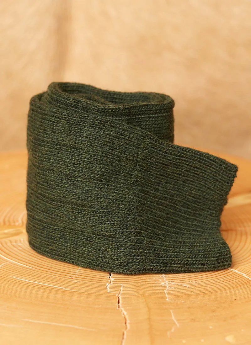 Cashmere Blend Rib Sock in Forest