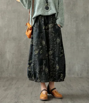 Casual Cotton linen loose fitting Women's Skirts  DZA200611