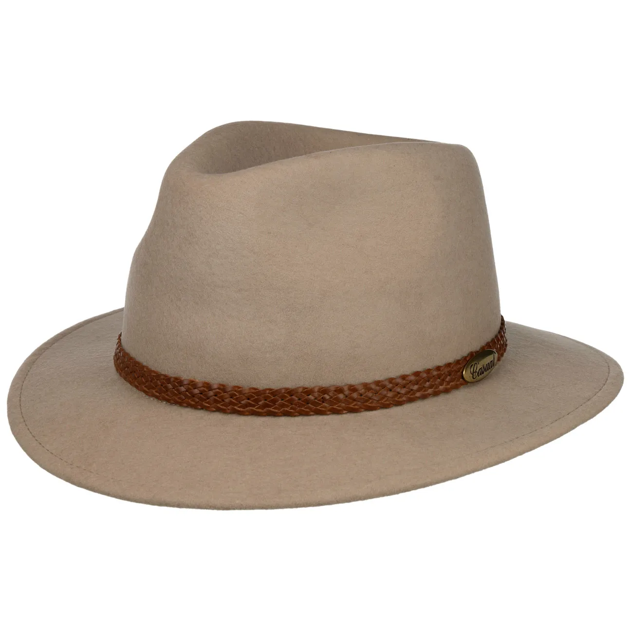 Casual Light Traveller Felt Fedora Hat