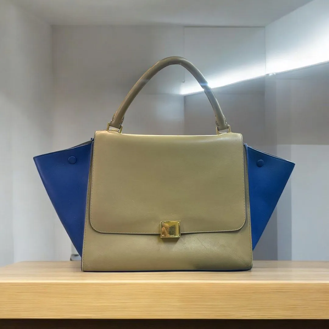 Celine Trapeze Leather Handbag