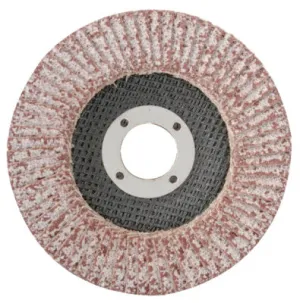 CGW Abrasives Flap Discs, Aluminum, Reg Thickness, T29, 4 1/2", 60 Grit, 7/8 Arbor, 13,300 rpm, 43104