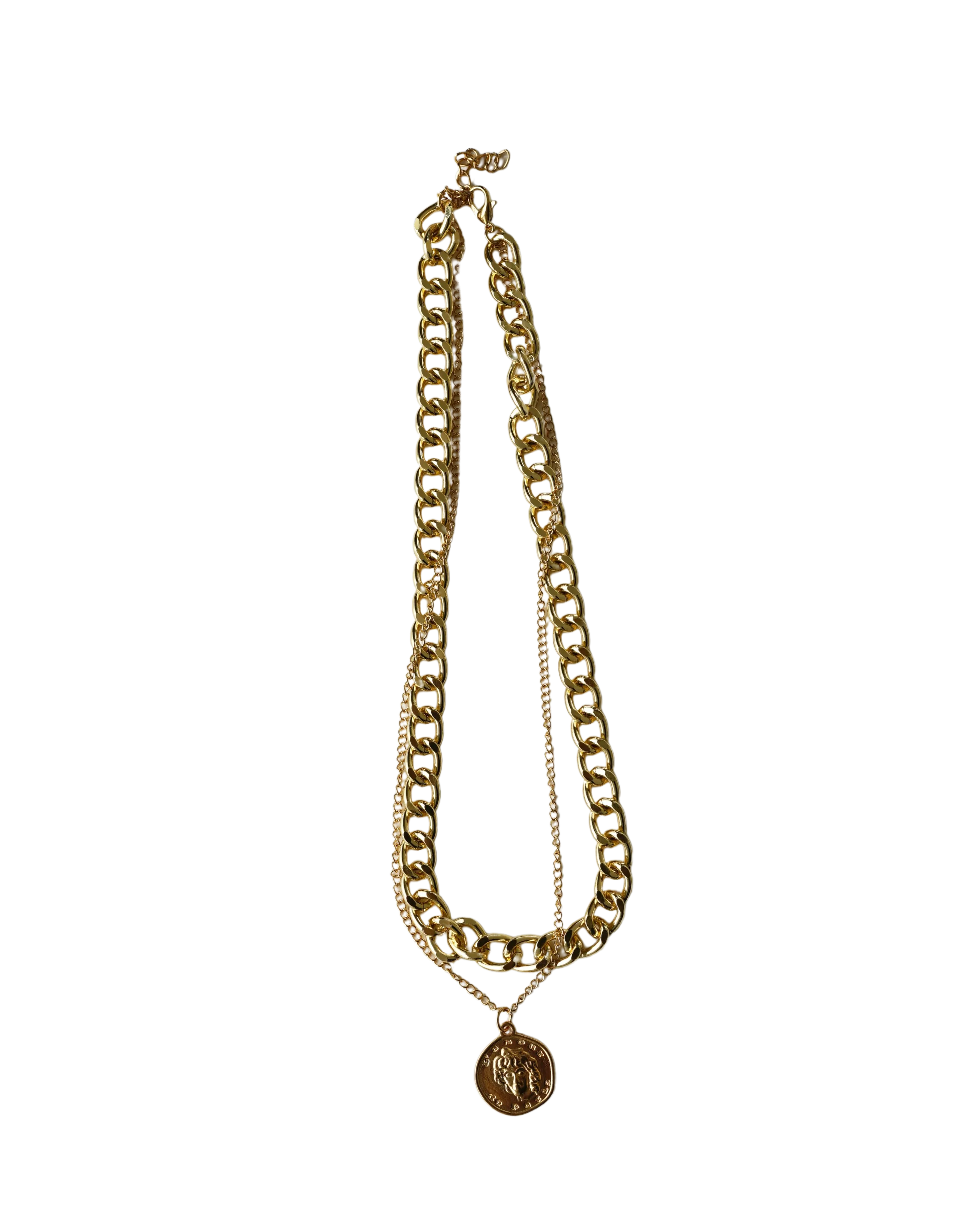 Chain coin necklace