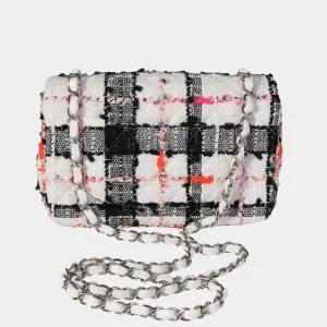 CHANEL TWEED MINI RECTANGULAR CLASSIC FLAP BAG