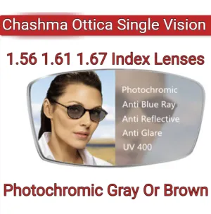 Chashma Ottica Single Vision Photochromic Anti Blue Light Lenses