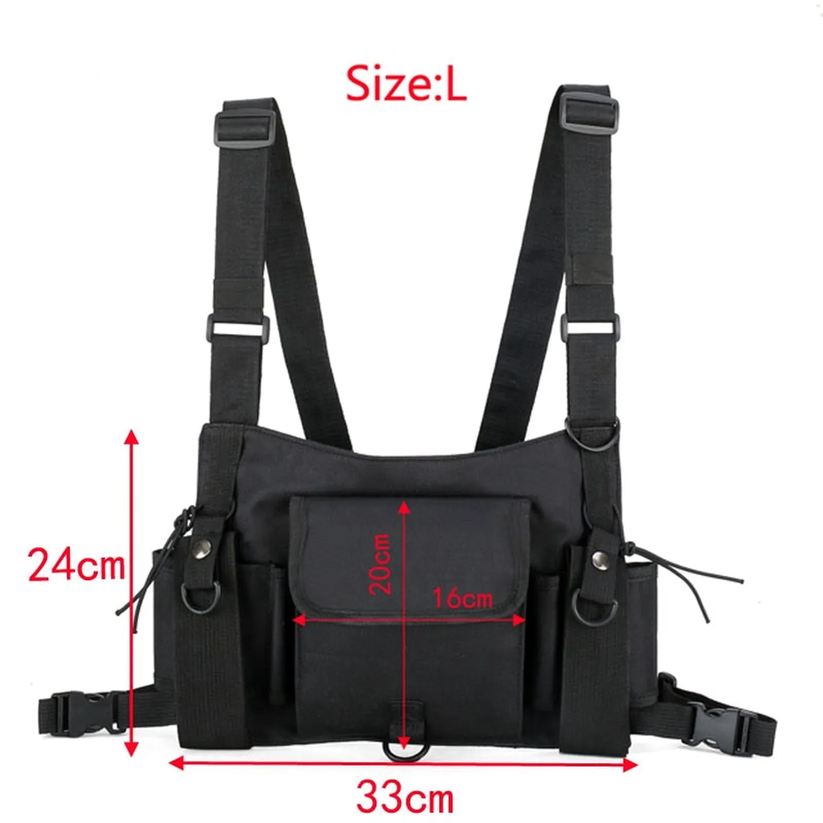 Chest Bag Fashion Hip Hop Vest Streetwear Bag Waist