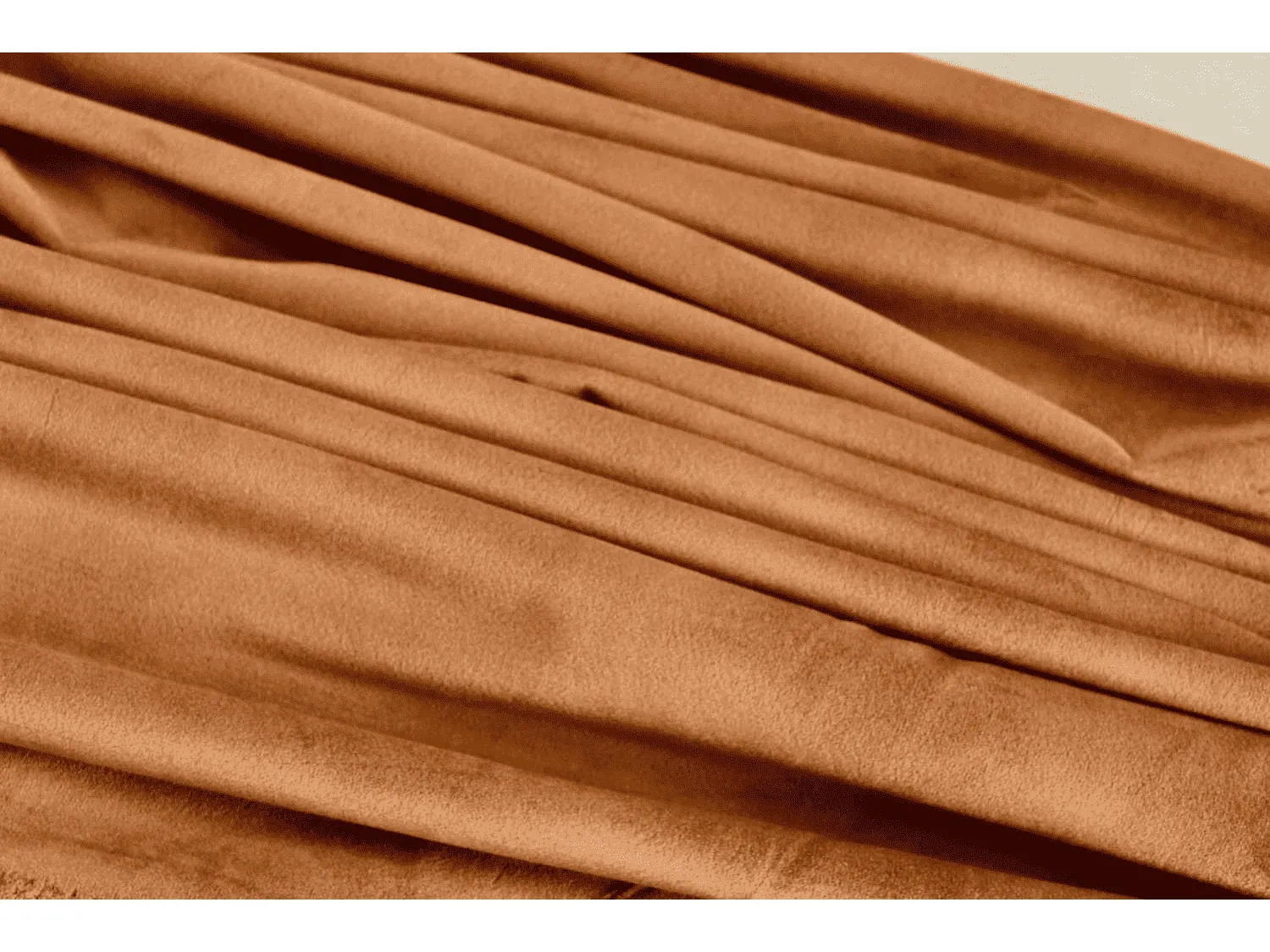 CINNAMON SPICE / RUST - Orange  Upholstery / Furnishing  velvet - 140  cms - 330 gsm - by Truly Sumptuous