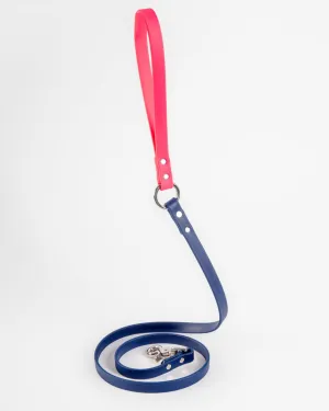 City Leash in Neon Pink & Navy (4 or 6 Foot) (Made in the USA) (FINAL SALE)