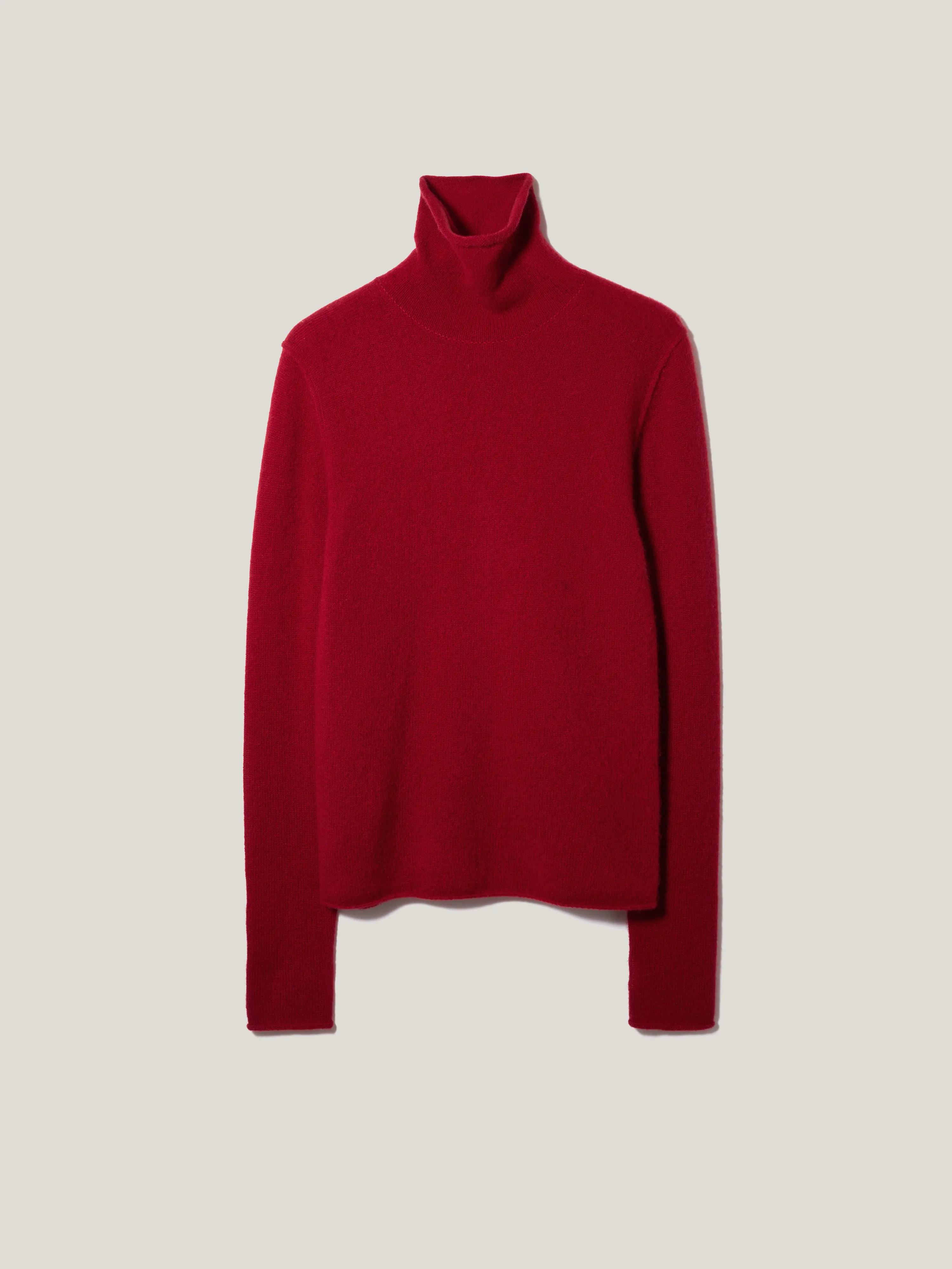 Cloud Cashmere Polo Jumper | Red